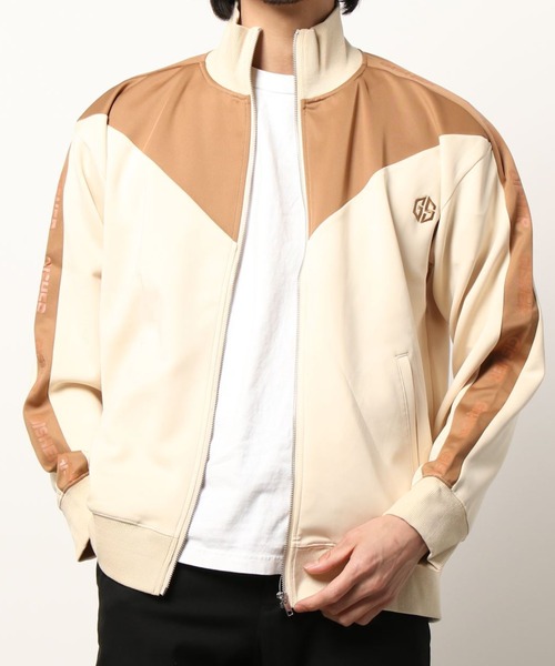 CLUB PARK（クラブパーク）の「GISHER×LHP/ギッシャ―×エルエイチピー/ジャージジャケット（ブルゾン・メンズ・ベージュ/ブラック・MEDIUM/LARGE）」の9枚目の写真