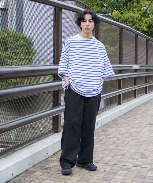 GLOSTER（グロスター）の「【GLOSTER/グロスター】ダブルニー イージーワイドパンツ ルーズシルエット（その他パンツ・メンズ・ブラック/アイボリー・M/L）」の21枚目の写真