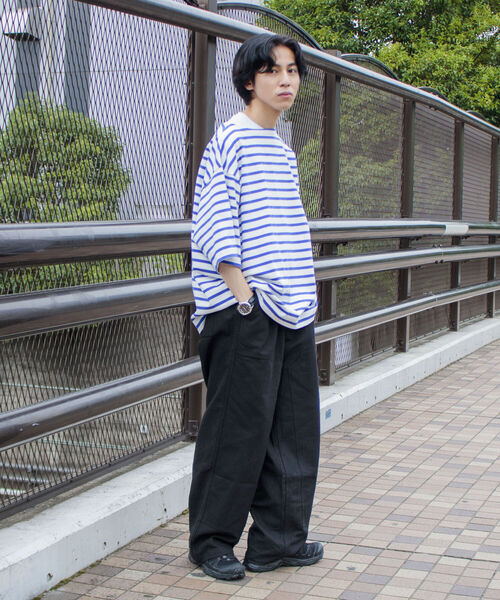 GLOSTER（グロスター）の「【GLOSTER/グロスター】ダブルニー イージーワイドパンツ ルーズシルエット（その他パンツ・メンズ・ブラック/アイボリー・M/L）」の20枚目の写真