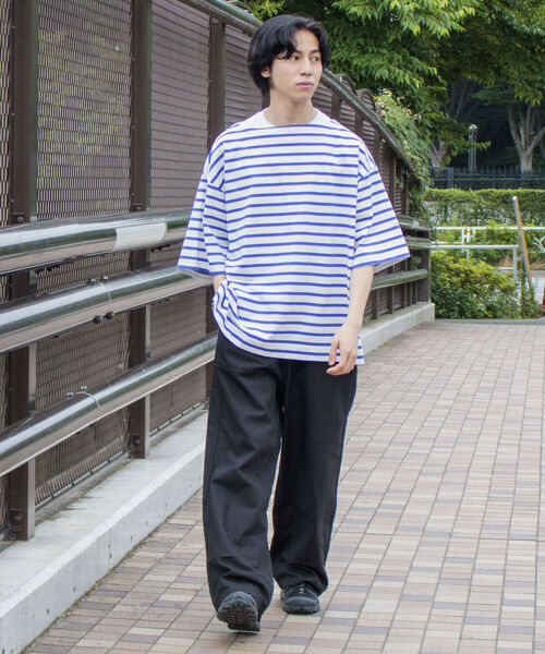 GLOSTER（グロスター）の「【GLOSTER/グロスター】ダブルニー イージーワイドパンツ ルーズシルエット（その他パンツ・メンズ・ブラック/アイボリー・M/L）」の17枚目の写真