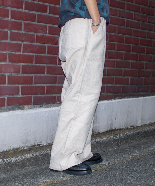 GLOSTER（グロスター）の「【GLOSTER/グロスター】ダブルニー イージーワイドパンツ ルーズシルエット（その他パンツ・メンズ・ブラック/アイボリー・M/L）」の15枚目の写真