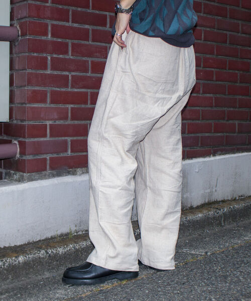 GLOSTER（グロスター）の「【GLOSTER/グロスター】ダブルニー イージーワイドパンツ ルーズシルエット（その他パンツ・メンズ・ブラック/アイボリー・M/L）」の14枚目の写真