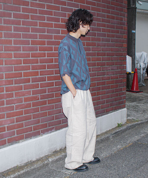 GLOSTER（グロスター）の「【GLOSTER/グロスター】ダブルニー イージーワイドパンツ ルーズシルエット（その他パンツ・メンズ・ブラック/アイボリー・M/L）」の11枚目の写真