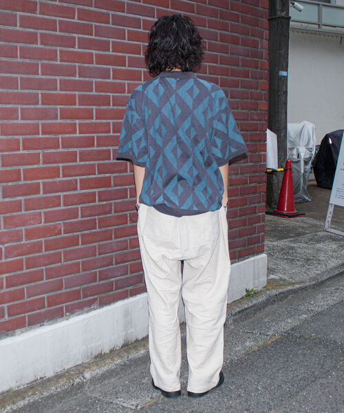 GLOSTER（グロスター）の「【GLOSTER/グロスター】ダブルニー イージーワイドパンツ ルーズシルエット（その他パンツ・メンズ・ブラック/アイボリー・M/L）」の10枚目の写真