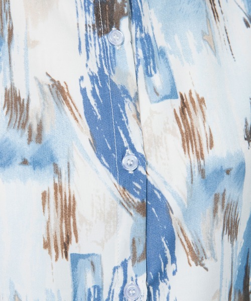 bohmal(ボマール)の「バックオープンバンドカラーデザインシャツ(シャツ/ブラウス・レディース・ブルー/グリーン・FREE)」の17枚目の写真