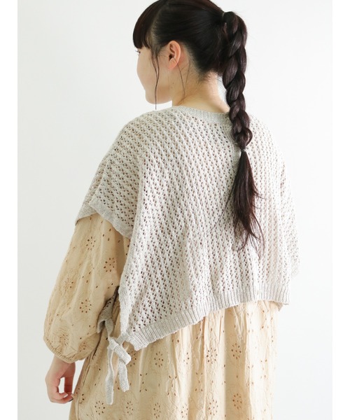 Samansa Mos2（サマンサ モスモス）の「スラブヤーン前後着ベスト（ベスト・レディース・ベージュ/モカ/ブラック・ﾌﾘ-）」の11枚目の写真