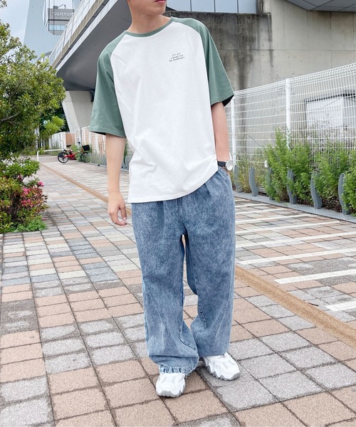 PairPair（ペアペア）の「イージーワイドパンツ(ユニセックス)（その他パンツ・メンズ・アイボリー/ケミカルウォッシュ・MEDIUM/LARGE）」の17枚目の写真