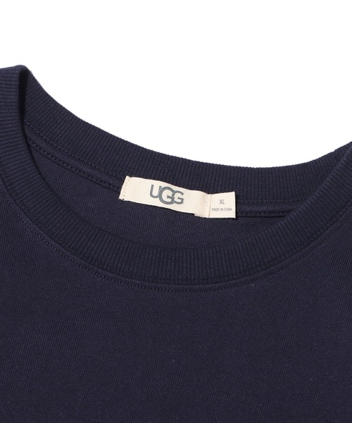 UGG（アグ）の「UGG@mos サイドビッグロゴTシャツ（Tシャツ/カットソー・レディース・ベージュ/ホワイト/ネイビー・L/M/XL）」の4枚目の写真