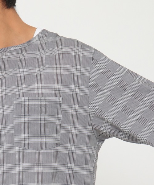 ikka(イッカ)の「5分袖ワンボタンシャツTアンサンブル(Tシャツ/カットソー・メンズ・ダークグリーン/ネイビー/ベージュ/スモークグレー・S/M/L/XL)」の7枚目の写真