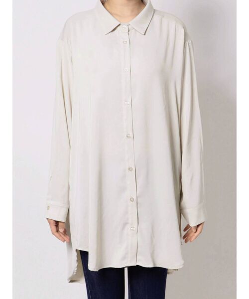 GYDA（ジェイダ）の「SIMPLE LOOSE シャツ（シャツ/ブラウス・レディース・アイボリー/オフホワイト・FREE）」の20枚目の写真