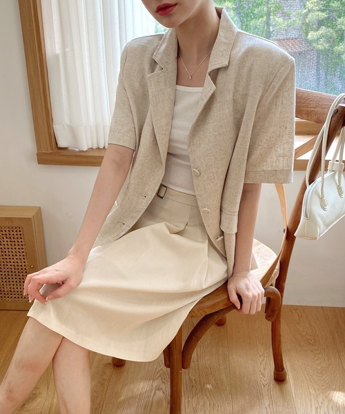 by muni:r（バイ ムニール）の「ソフトリブキャミソール（キャミソール・レディース・アイボリー/ブラック/グレー/ベージュ・FREE）」の19枚目の写真