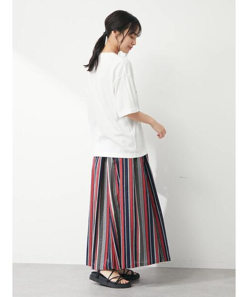 Green Parks(グリーンパークス)の「白抜きカレッジロゴTシャツ(Tシャツ/カットソー・レディース・ブラック/ターコイズブルー/ブルー・FREE)」の8枚目の写真