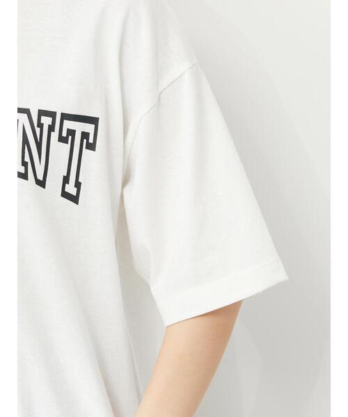 Green Parks(グリーンパークス)の「白抜きカレッジロゴTシャツ(Tシャツ/カットソー・レディース・ブラック/ターコイズブルー/ブルー・FREE)」の14枚目の写真
