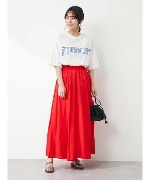 Green Parks(グリーンパークス)の「白抜きカレッジロゴTシャツ(Tシャツ/カットソー・レディース・ブラック/ターコイズブルー/ブルー・FREE)」の15枚目の写真
