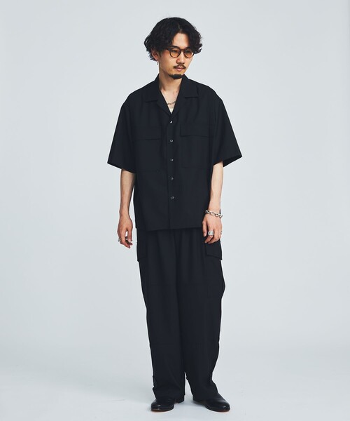 marka（マーカ）の「STUDIOUS別注 OC DOUBLE POCKET S/S SHIRTS（シャツ/ブラウス・メンズ・ホワイト/ブラック/カーキ・2/1）」の14枚目の写真