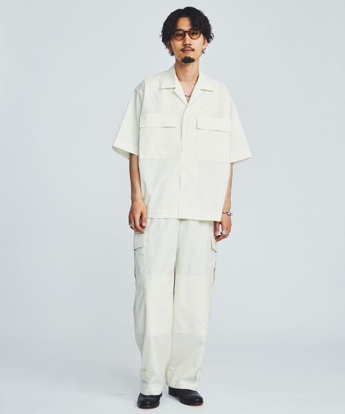 marka（マーカ）の「STUDIOUS別注 OC DOUBLE POCKET S/S SHIRTS（シャツ/ブラウス・メンズ・ホワイト/ブラック/カーキ・2/1）」の18枚目の写真