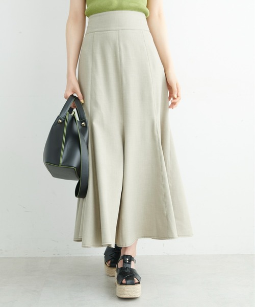 FREE'S MART（フリーズマート）の「◆配色ステッチバックレースアップフレアスカート（スカート・レディース・ブラック/ベージュ/グリーン・SMALL/MEDIUM）」の17枚目の写真