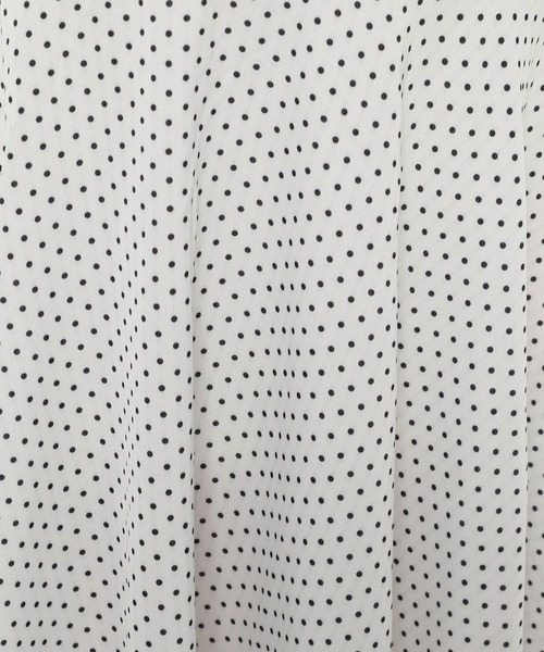 mysty woman（ミスティウーマン）の「ドット柄マーメイドスカート 297619（スカート・レディース・ホワイト/ブラック/ベージュ・FREE）」の19枚目の写真