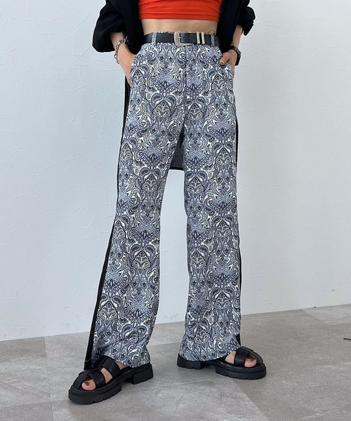 PAGEBOY（ページボーイ）の「エスニック柄切替パンツ（その他パンツ・レディース・ブラック/オフホワイト・FREE）」の15枚目の写真