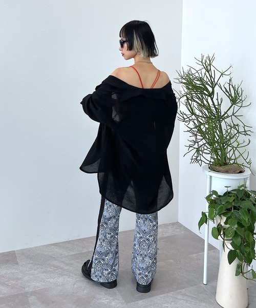 PAGEBOY（ページボーイ）の「エスニック柄切替パンツ（その他パンツ・レディース・ブラック/オフホワイト・FREE）」の17枚目の写真