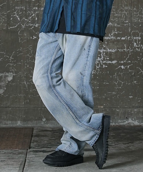 EGO TRIPPING（エゴトリッピング）の「mp10294-S917 LOOSE BOOTSCUT remake デニムパンツ（デニムパンツ・メンズ・インディゴブルー・29/30/31/33）」の8枚目の写真