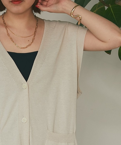 un dix cors（アンディコール）の「コーディネートのワンポイントに　ナミラインバングル（バングル/リストバンド・レディース・シルバー/ゴールド・FREE）」の9枚目の写真