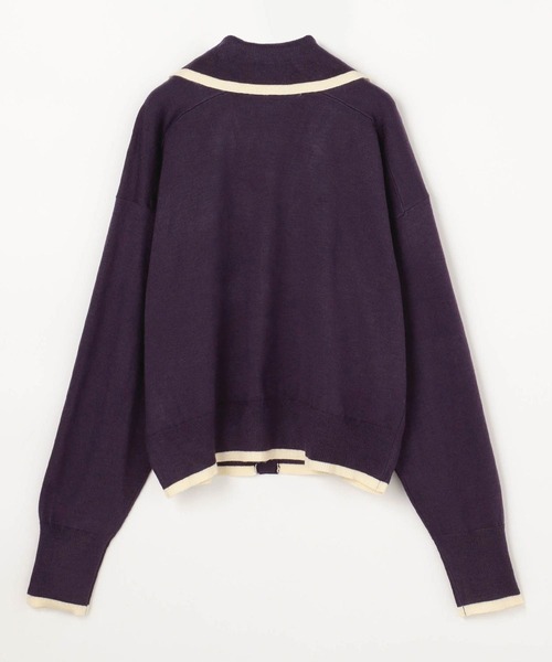 179/WG(イチナナキュウダブルジー)の「襟付きカーディガン(カーディガン/ボレロ・レディース・パープル/グリーン/ボルドー/オフホワイト・FREE)」の10枚目の写真