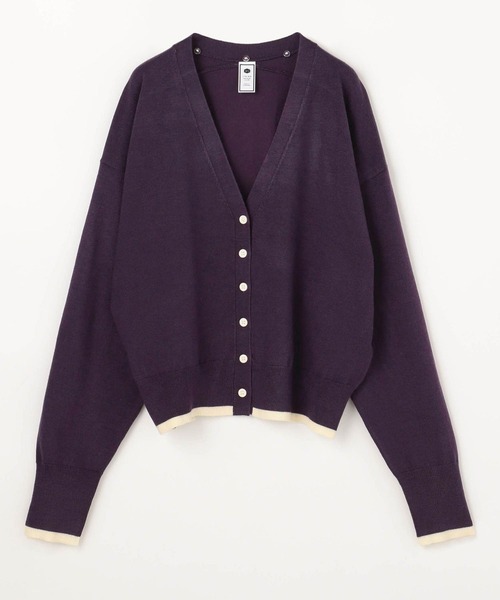179/WG(イチナナキュウダブルジー)の「襟付きカーディガン(カーディガン/ボレロ・レディース・パープル/グリーン/ボルドー/オフホワイト・FREE)」の11枚目の写真