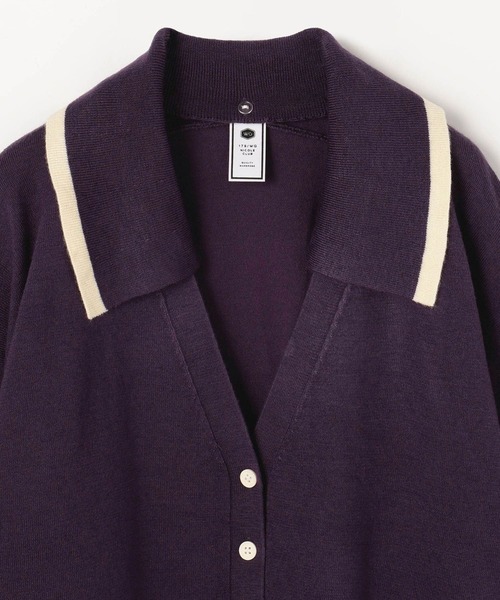 179/WG(イチナナキュウダブルジー)の「襟付きカーディガン(カーディガン/ボレロ・レディース・パープル/グリーン/ボルドー/オフホワイト・FREE)」の12枚目の写真