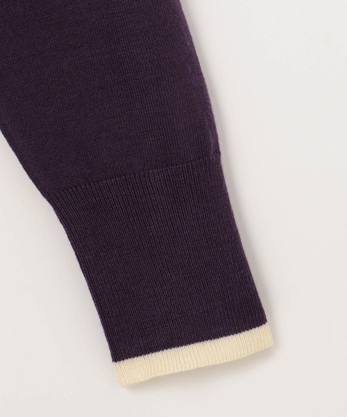 179/WG(イチナナキュウダブルジー)の「襟付きカーディガン(カーディガン/ボレロ・レディース・パープル/グリーン/ボルドー/オフホワイト・FREE)」の13枚目の写真