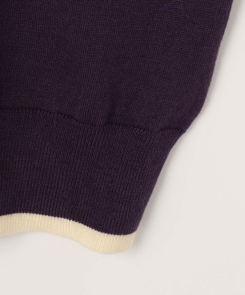 179/WG(イチナナキュウダブルジー)の「襟付きカーディガン(カーディガン/ボレロ・レディース・パープル/グリーン/ボルドー/オフホワイト・FREE)」の14枚目の写真