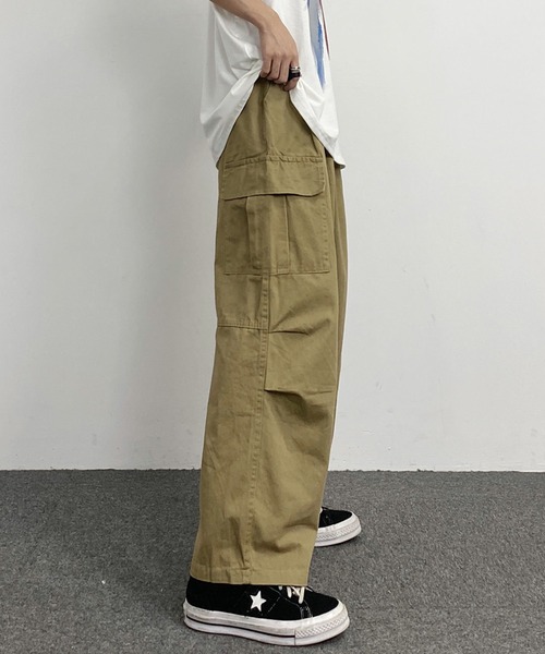 ANOTHER S(アナザーエス)の「ワイドカーゴパンツ ミリタリーパンツ(カーゴパンツ・レディース・ホワイト/ブラック/ダークグリーン/ピンク/ダークベージュ・M/L)」の15枚目の写真