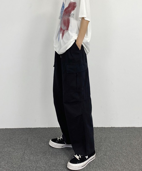 ANOTHER S(アナザーエス)の「ワイドカーゴパンツ ミリタリーパンツ(カーゴパンツ・レディース・ホワイト/ブラック/ダークグリーン/ピンク/ダークベージュ・M/L)」の17枚目の写真