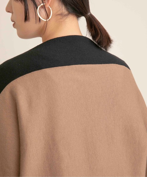 Eimee Law（エイミーロウ）の「トリミング金ボタン2WAYニット（カーディガン/ボレロ・レディース・ライトブラウン/チャコールグレー/グレイッシュベージュ・38）」の17枚目の写真
