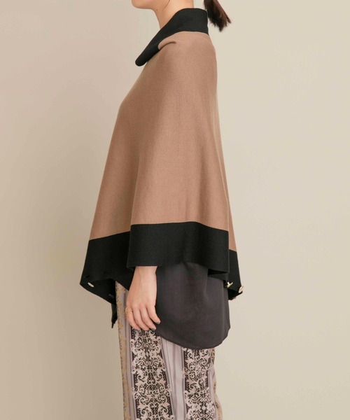 Eimee Law（エイミーロウ）の「トリミング金ボタン2WAYニット（カーディガン/ボレロ・レディース・ライトブラウン/チャコールグレー/グレイッシュベージュ・38）」の19枚目の写真