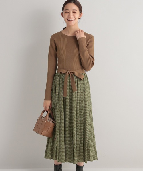 Andemiu（アンデミュウ）の「キカガラドッキングワンピース157341（ワンピース・レディース・ブラック/ブルー/モカ・FREE）」の11枚目の写真