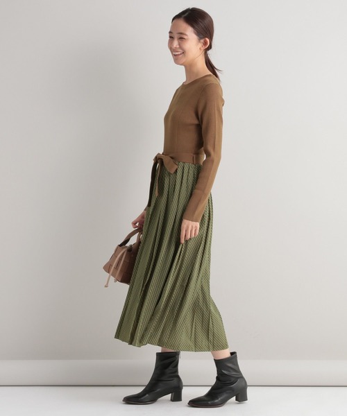 Andemiu（アンデミュウ）の「キカガラドッキングワンピース157341（ワンピース・レディース・ブラック/ブルー/モカ・FREE）」の12枚目の写真