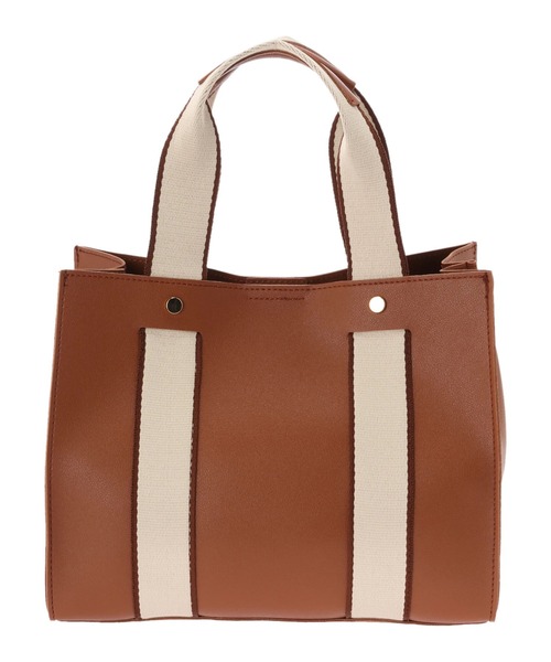 Green　Parks（グリーンパークス）の「・Cu-shut テープハンドルスクエアトート（トートバッグ・レディース・ブラウン/ブラック/グレイッシュベージュ/レオパード・FREE）」の14枚目の写真