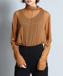 シアーハイネックカットソー