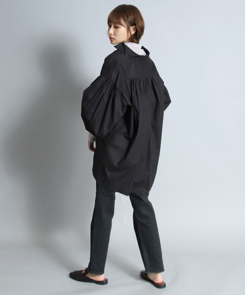 TITE IN THE STORE（ティテ　インザ　ストア）の「シアーハイネックカットソー（Tシャツ/カットソー・レディース・ブラック/ブルー/ブラウン/オフホワイト・38）」の7枚目の写真