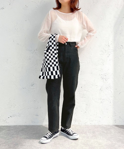 apres jour mignon(アプレジュールミニョン)の「スリムテーパードデニム【ZOZOTOWN限定アイテム】(デニムパンツ・レディース・ダークブルー/ブラック系その他・LARGE/SMALL/X-LARGE/MEDIUM)」の20枚目の写真