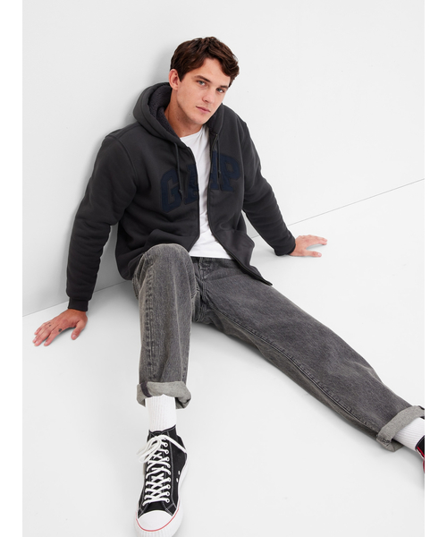 GAP（ギャップ）の「ヴィンテージ ソフトGAPアーチロゴ入りボアパーカー（パーカー・メンズ・ベージュ系その他/グレー/ブラウン/ベージュ/ブラック系その他・XS/L/XL/M/S）」の21枚目の写真