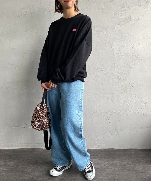 CHUMS（チャムス）の「[CHUMS/チャムス] キーストーン ドロップショルダークルーネックスウェット（スウェット・レディース・ブラック/グレー/ベージュ・M/L）」の10枚目の写真