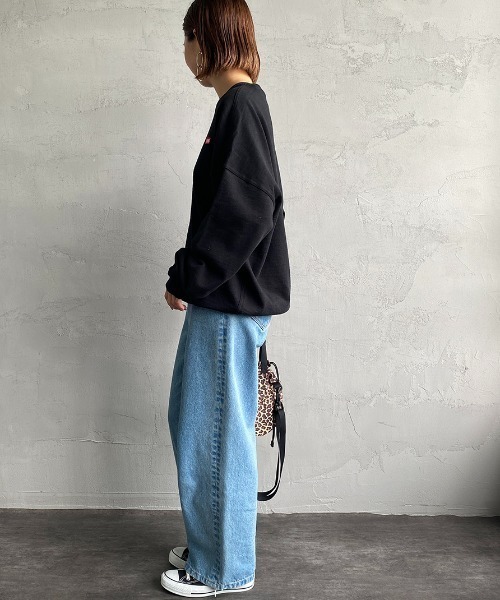 CHUMS（チャムス）の「[CHUMS/チャムス] キーストーン ドロップショルダークルーネックスウェット（スウェット・レディース・ブラック/グレー/ベージュ・M/L）」の11枚目の写真