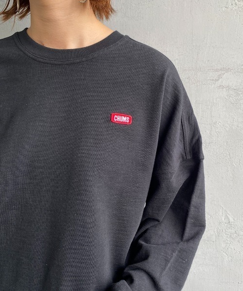 CHUMS（チャムス）の「[CHUMS/チャムス] キーストーン ドロップショルダークルーネックスウェット（スウェット・レディース・ブラック/グレー/ベージュ・M/L）」の16枚目の写真