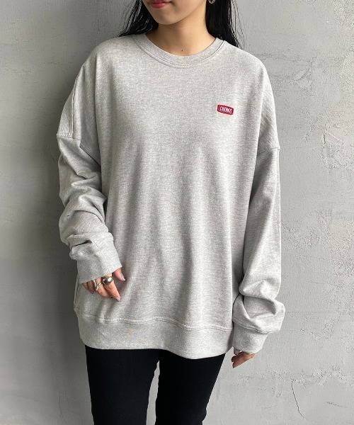 CHUMS（チャムス）の「[CHUMS/チャムス] キーストーン ドロップショルダークルーネックスウェット（スウェット・レディース・ブラック/グレー/ベージュ・M/L）」の18枚目の写真