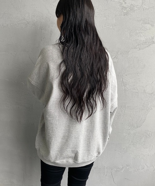 CHUMS（チャムス）の「[CHUMS/チャムス] キーストーン ドロップショルダークルーネックスウェット（スウェット・レディース・ブラック/グレー/ベージュ・M/L）」の21枚目の写真