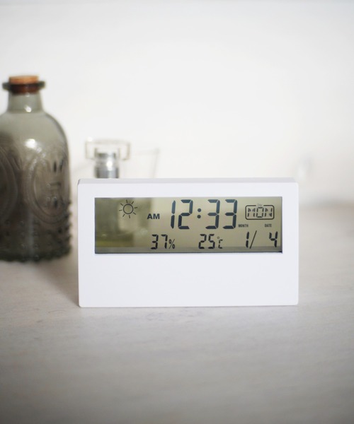 Port（ポート）の「シンプル マルチ デジタル時計 クリア/ノーマル #（置時計・レディース・ホワイト系その他/ブラック系その他/ブラック/ホワイト・FREE）」の8枚目の写真