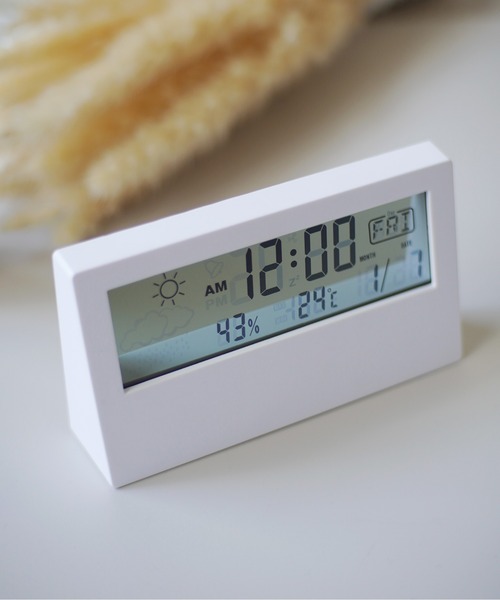 シンプル マルチ デジタル時計 クリア/ノーマル #（置時計）｜Port