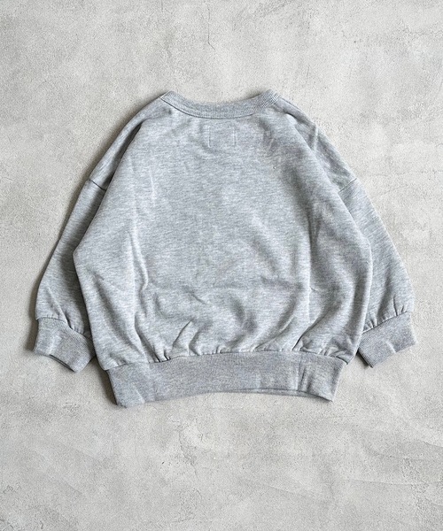 Life Support Products（ライフサポートプロダクツ）の「ウラケヴィンテージプリントトレーナー（80～150cm）（スウェット・キッズ・チャコール/ベージュ/レッド/グリーン/杢グレー/オフホワイト・80/90/95/100/110/120/130/140/150）」の9枚目の写真